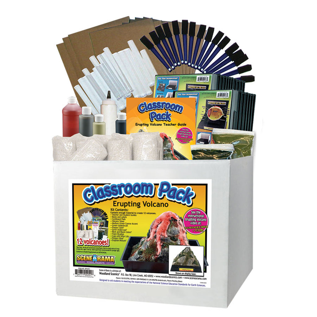 Scene-a-rama Erupting Volcano Classroom Pack