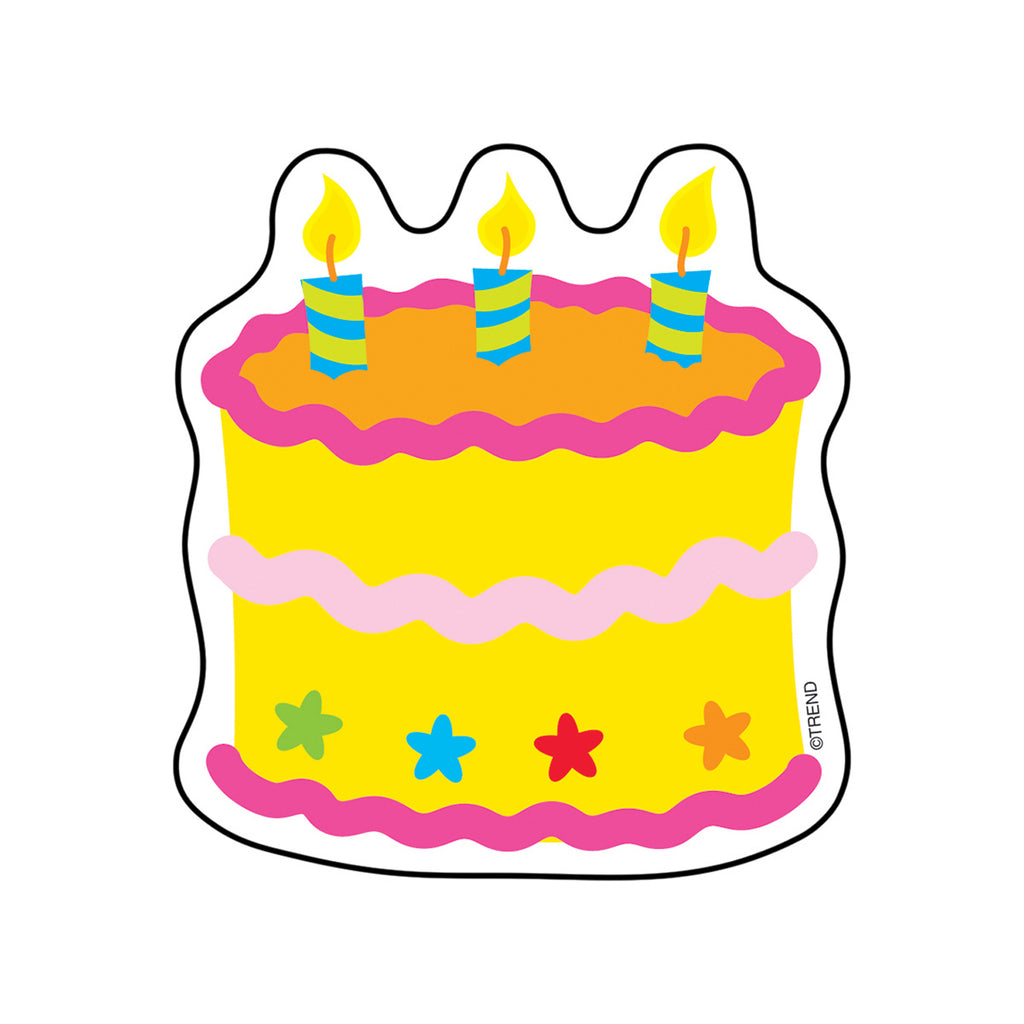Mini Accents Birthday Cake 36pk 3in