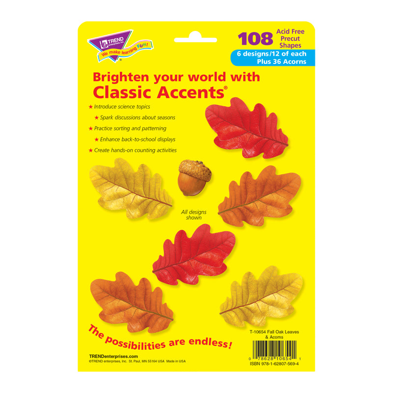 Oak Leaves Acorns Class Variety Pk Accents Decoartions