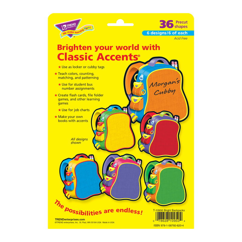 Classic Accents Bright Backpks Variety Pks