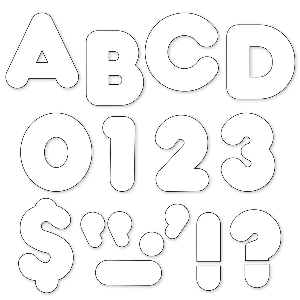 Ready Letters 4 Inch Casual White