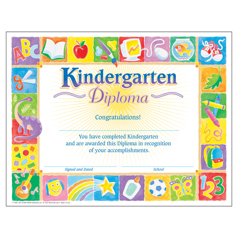 Classic Diploma Kindergarten 30pk 8-1-2 X 11