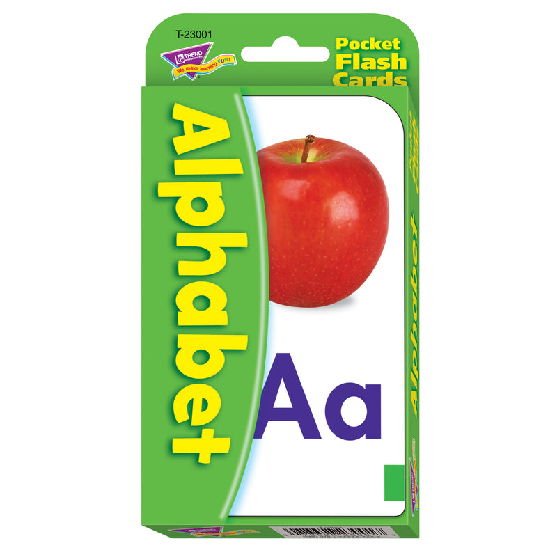 Pocket Flash Cards Alphabet 56-pk 3 X 5 Two-sided Cards