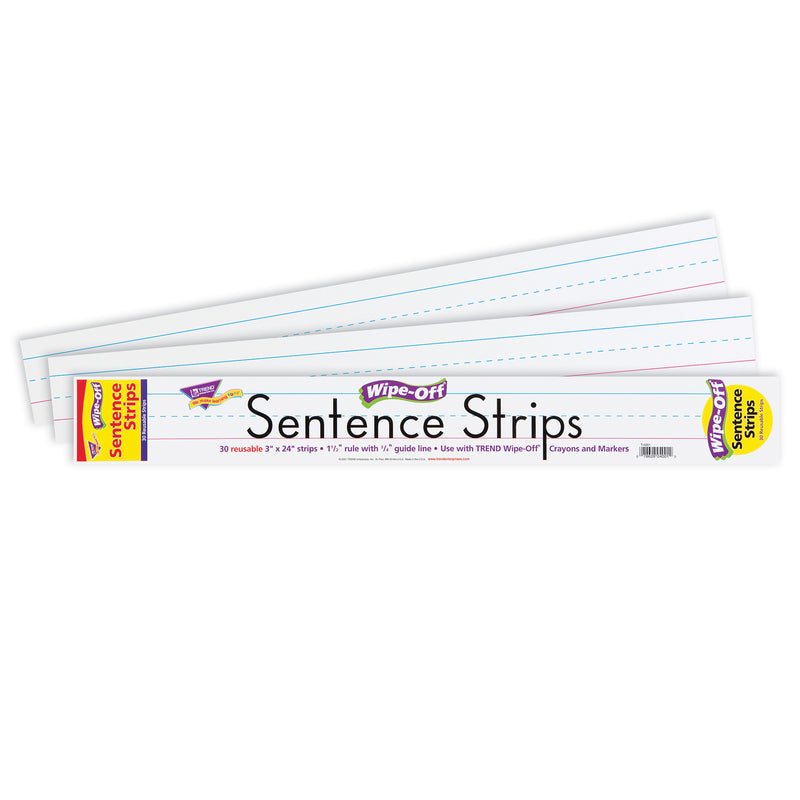 Wipe-off Sentence Strips 30-pk 24 X 3