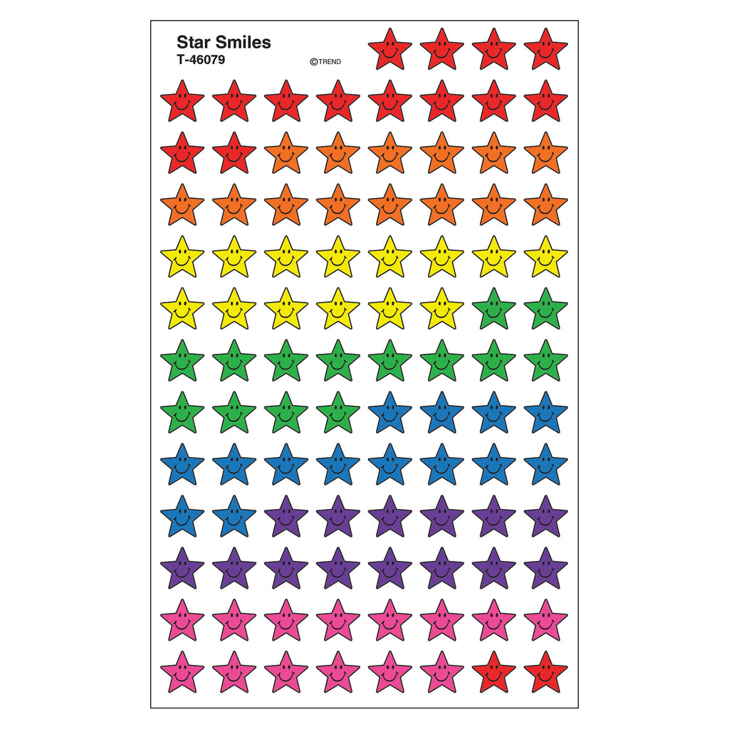 Star Smiles Supershape Superspots Shapes Stickers