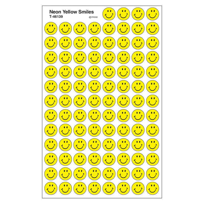 Sticker Neon Yellow Smiles Superspots