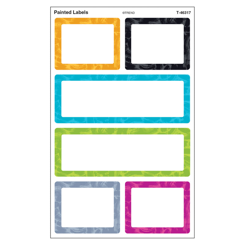 Painted Labels Supershapes Stickers Large Color Harmony