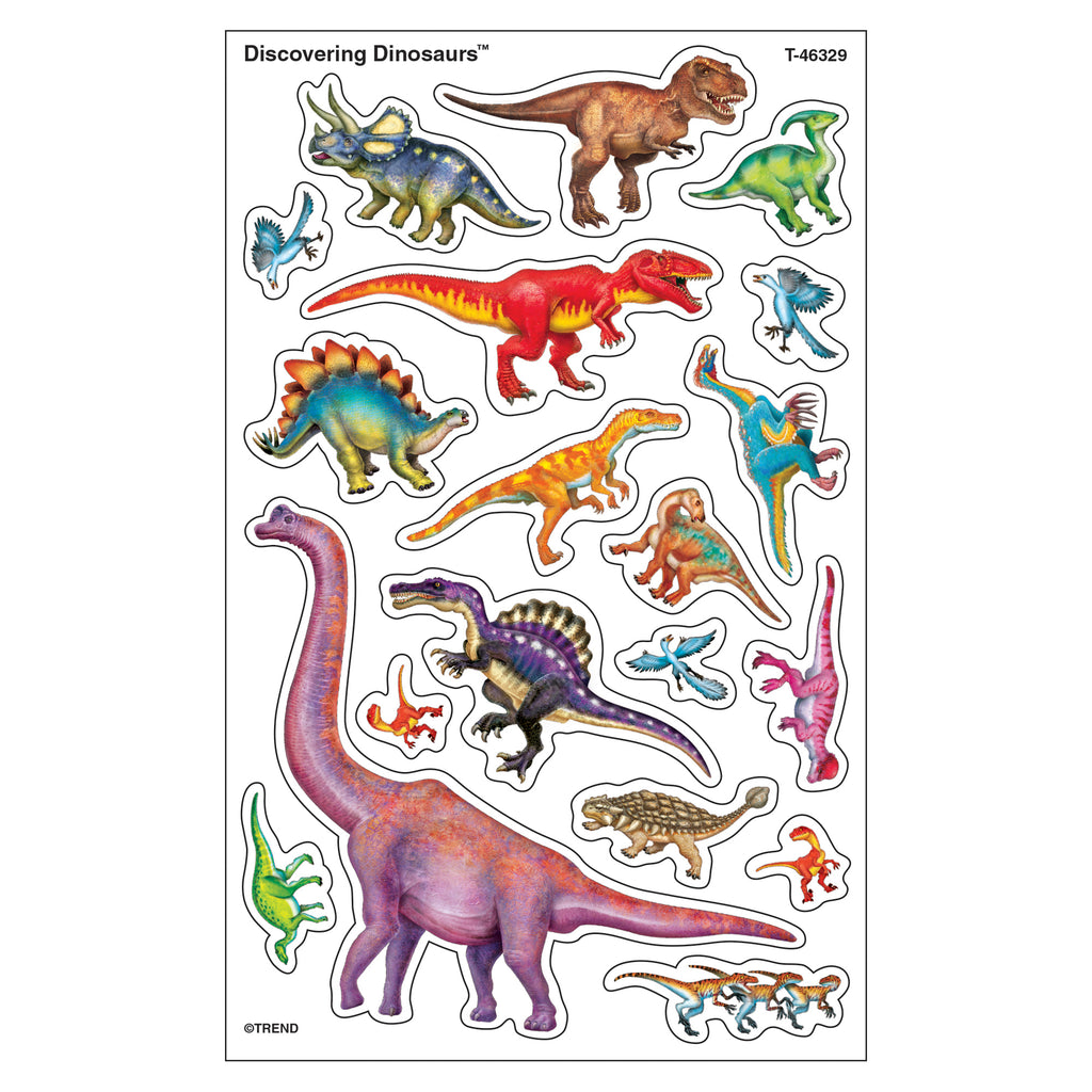 Discovering Dinosaurs Supershapes Stickers Large