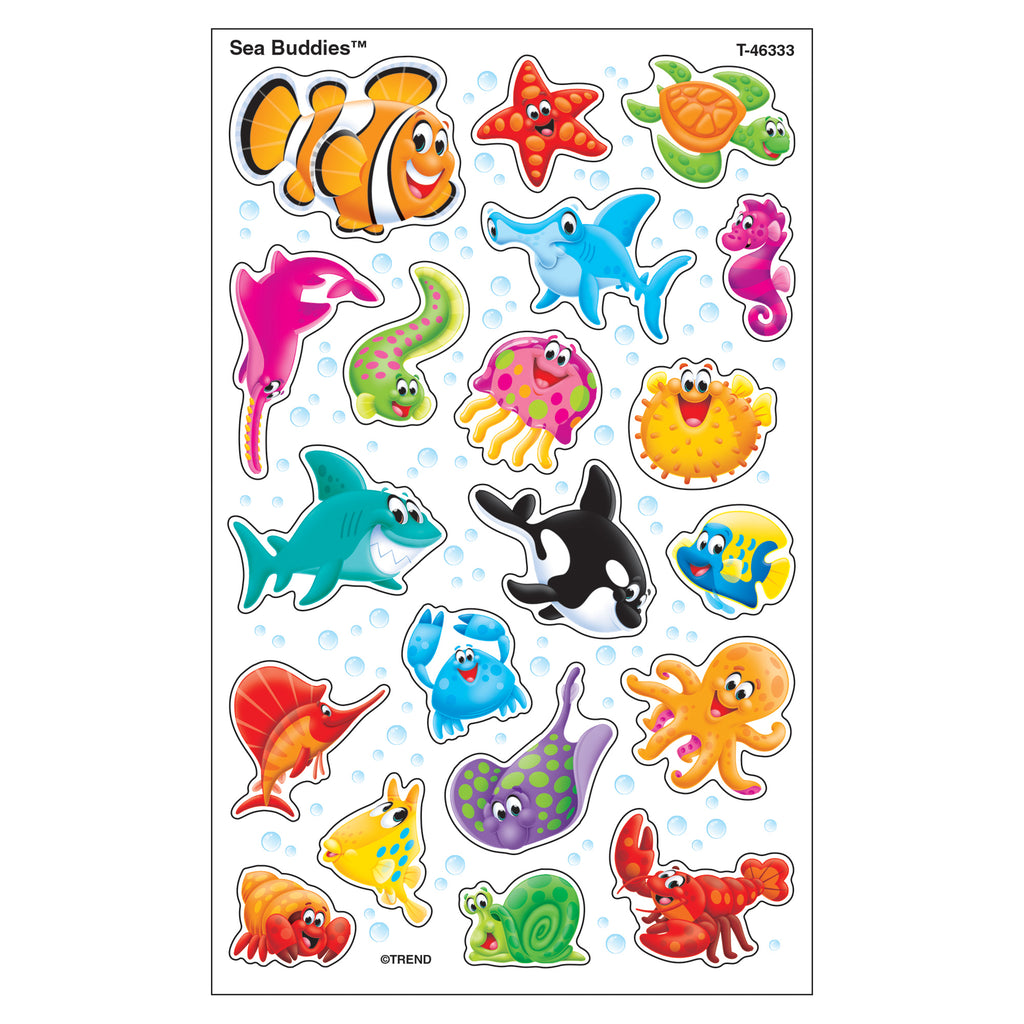 Sea Buddies Supershapes Stickers Large