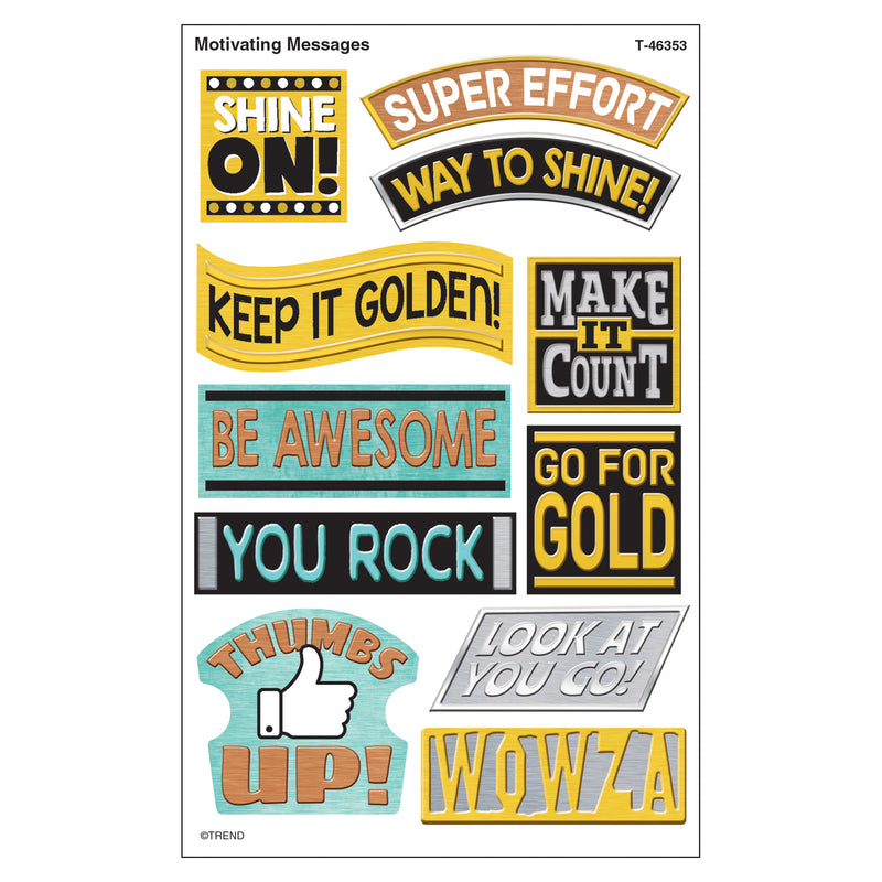 Motivating Messgs Sprshps Stickers Large I Love Metal