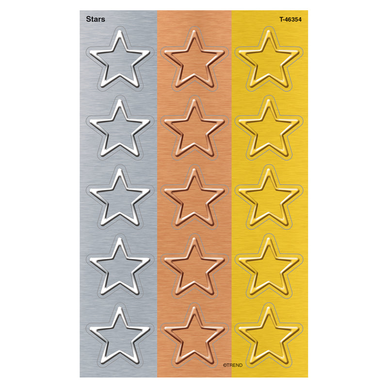 Stars Supershapes Stickers Large I Love Metal