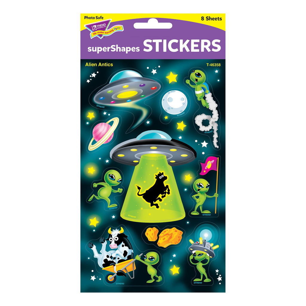 Alien Antics Large Stickers 80 Ct