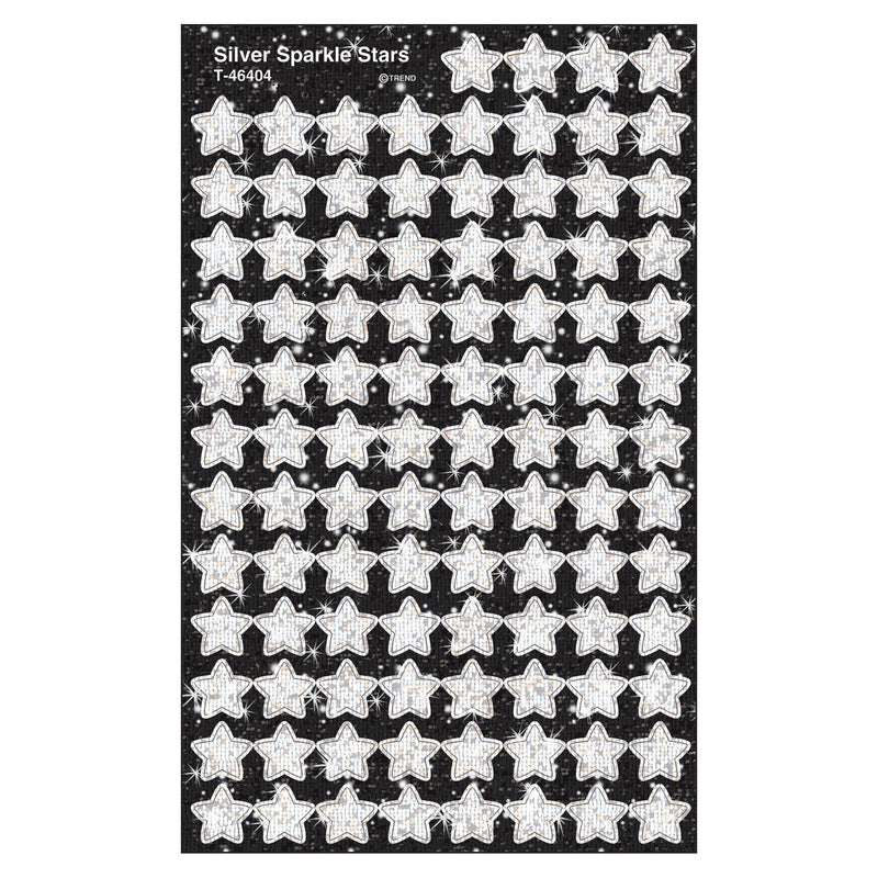 Supershapes Silver Sparkle 400-pk Stars