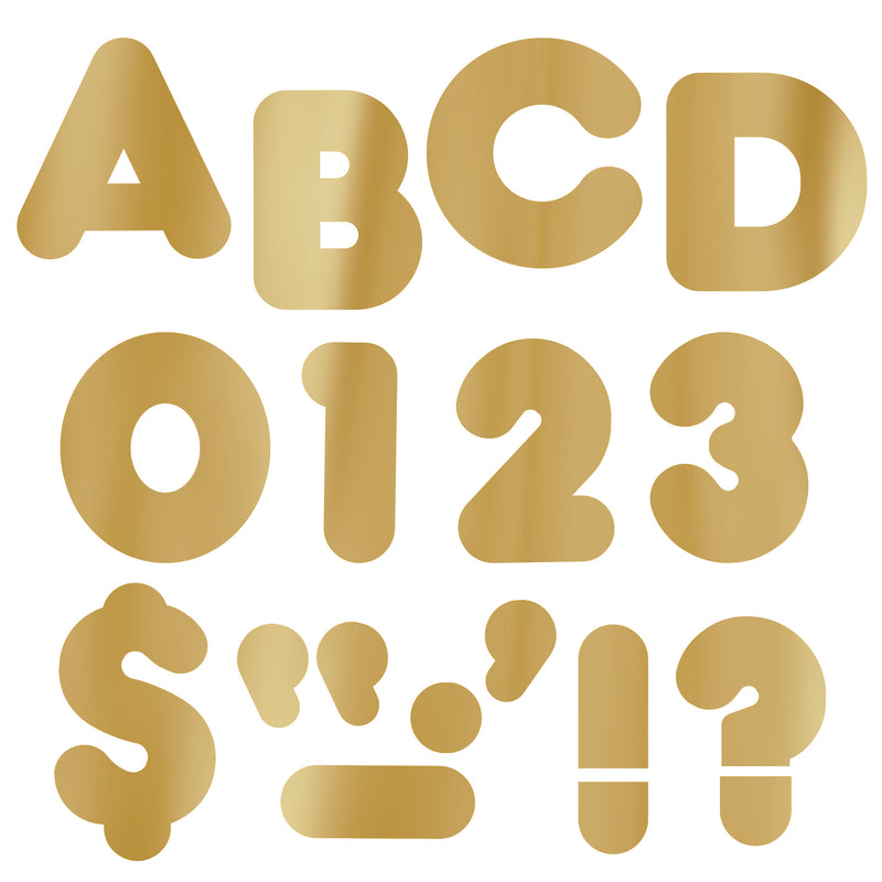 Ready Letters 4 Casual Metallic Gold