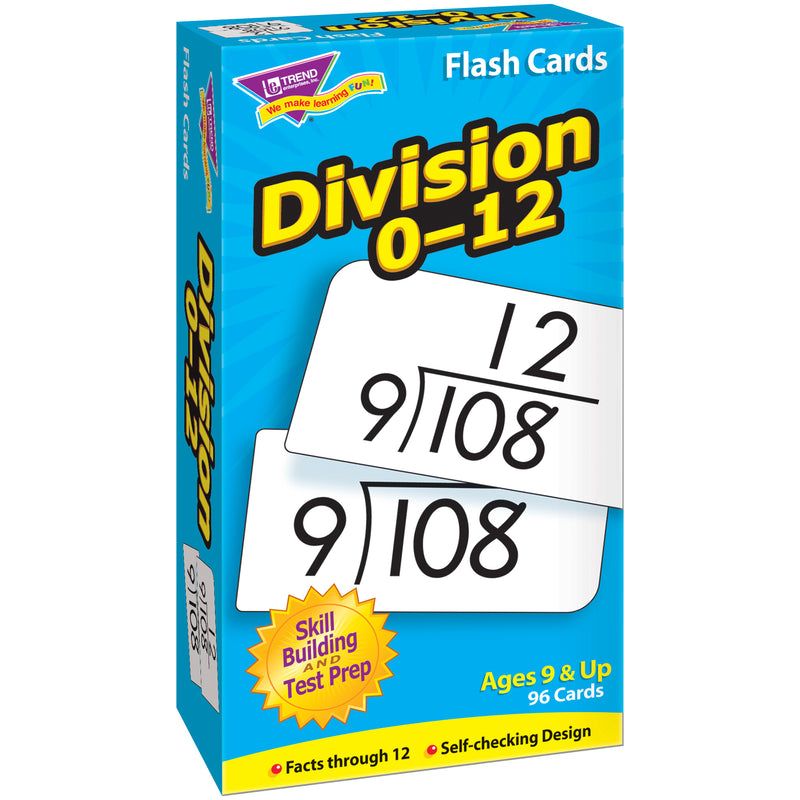 Flash Cards Division 0-12 91-box