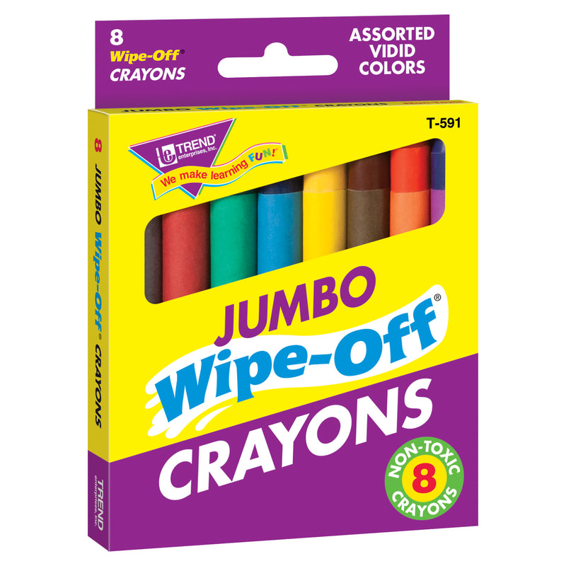 Wipe-off Crayons Jumbo 8-pk