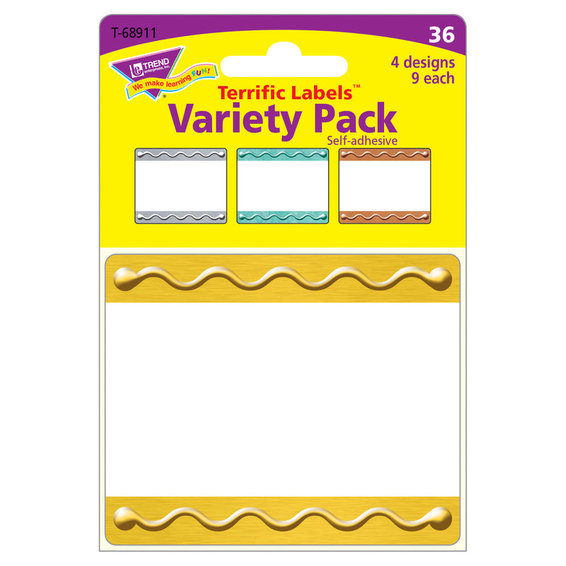 Embossed Terrific Labels Variety Pk I Love Metal