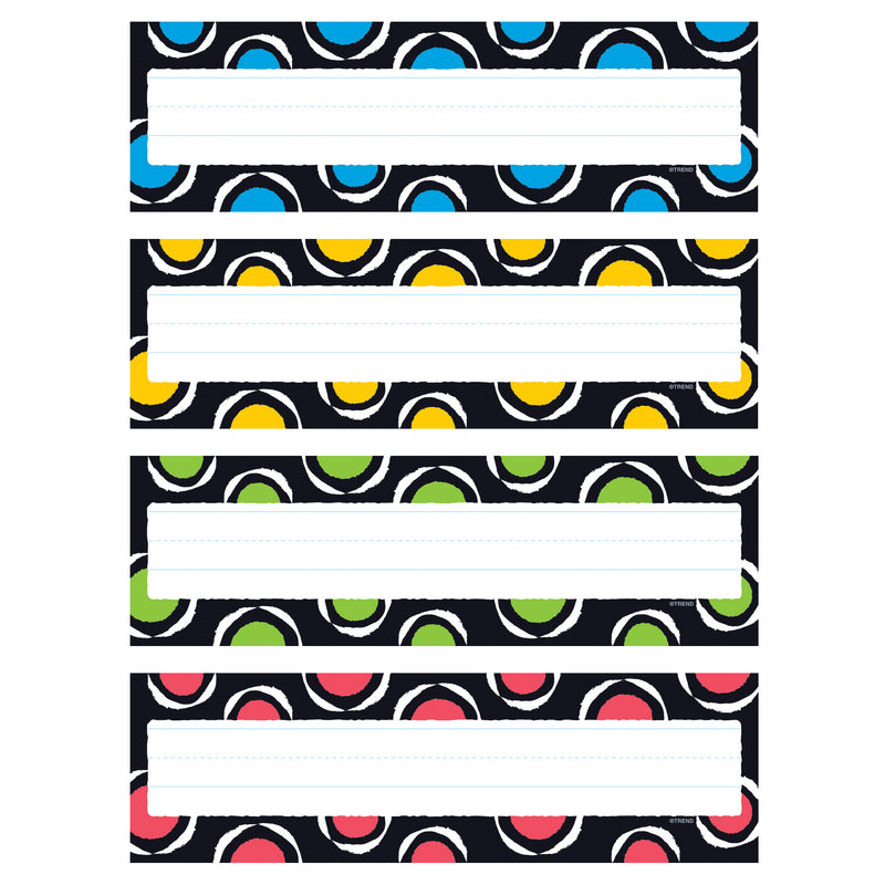 Strokes Circles Desk Name Plates Pk Pals Toppers 32ct