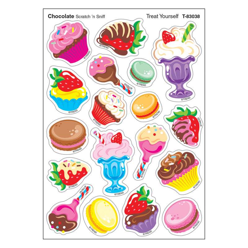 Treat Yourself-choc Shapes Stinky Stickers