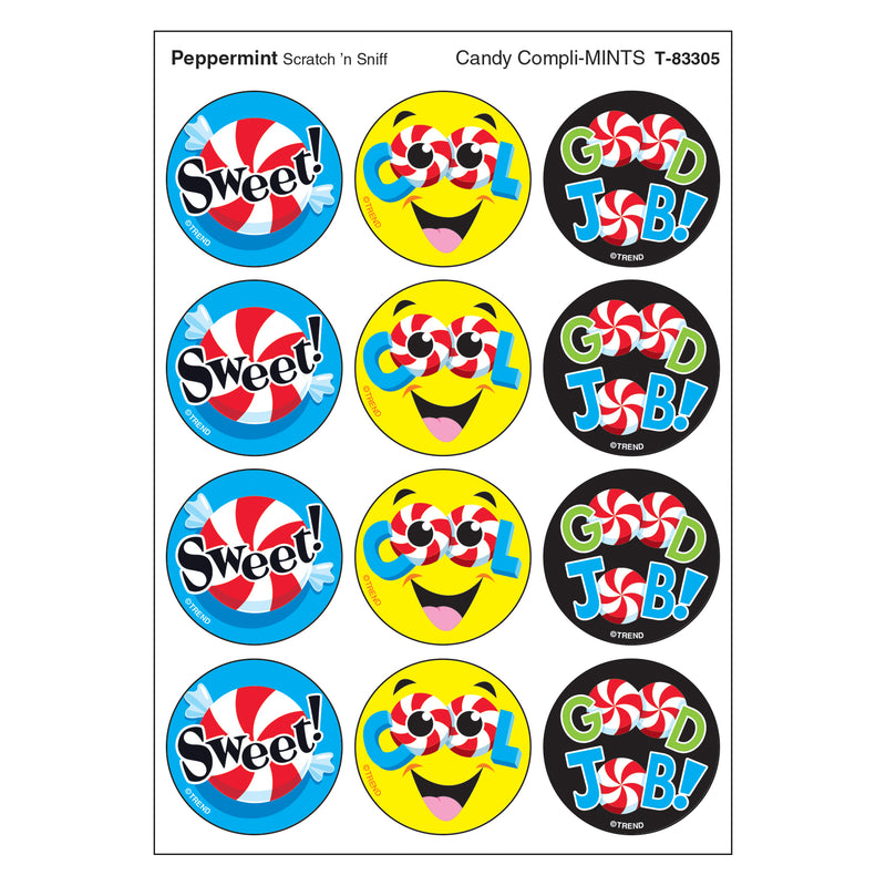 Candy Complimints-peppermint Stinky Stickers