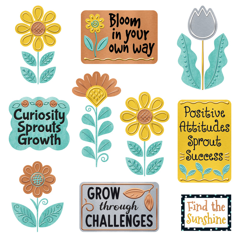 Grow For It Mini Bulletin Board Set I Heart Metal