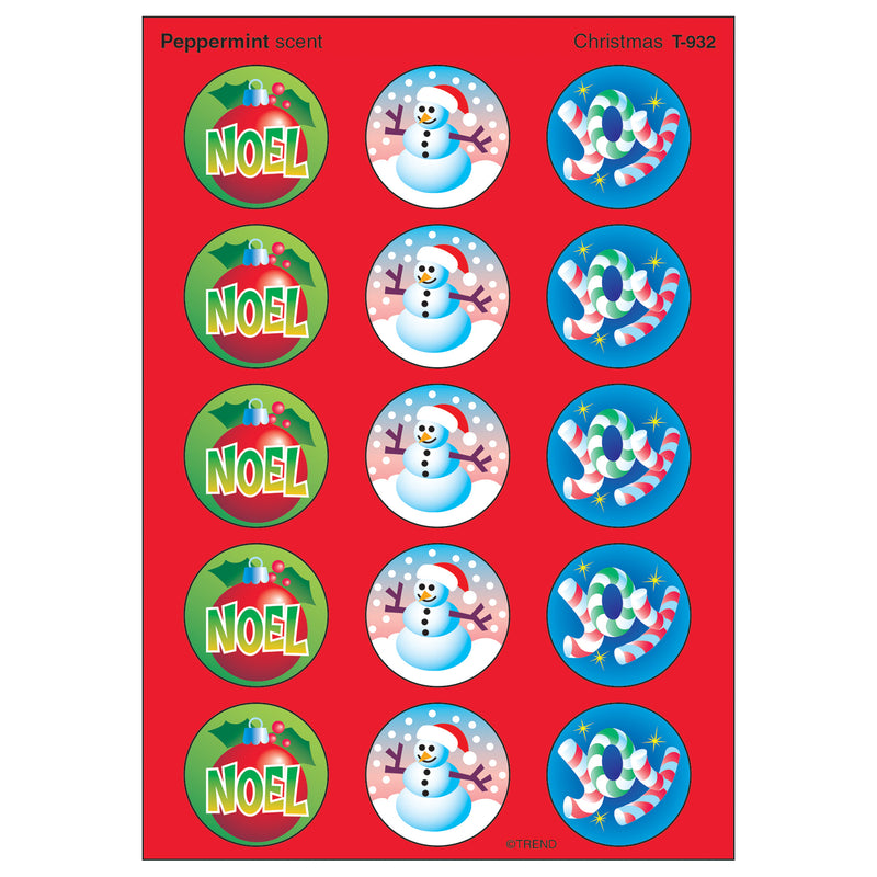 Stinky Stickers Christmas 60-pk Acid-free Peppermint