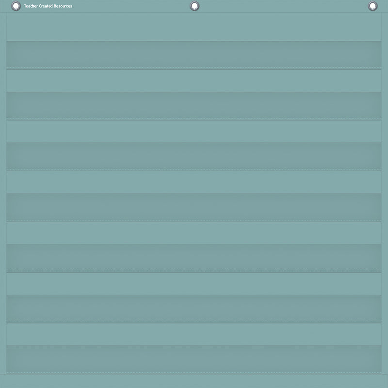 Calming Blue 7 Pocket Chart, 28" x 28"