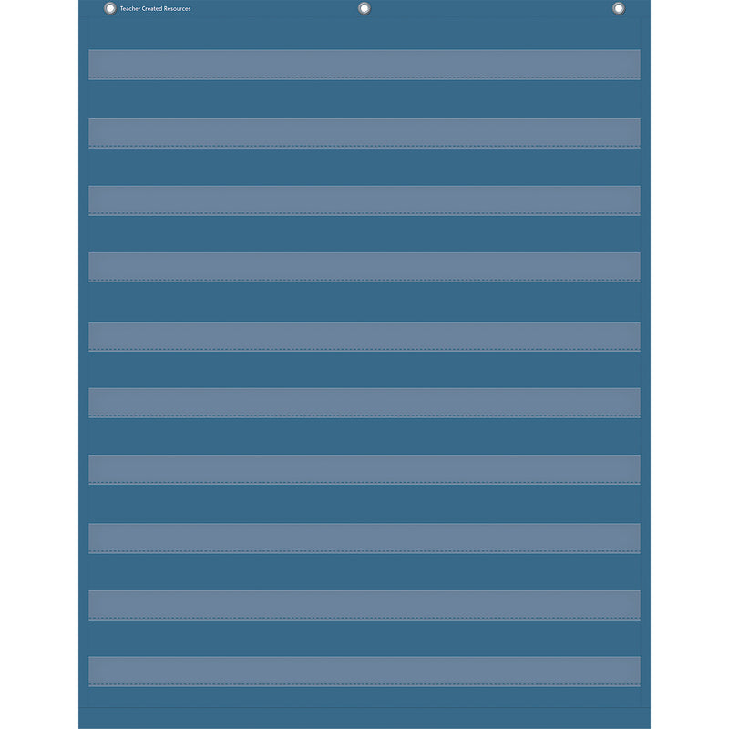 Slate Blue 10 Pocket Chart, 34" x 44"