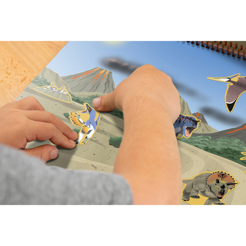 Dinosaurs and Prehistoric Animals Reusable Sticker Pad
