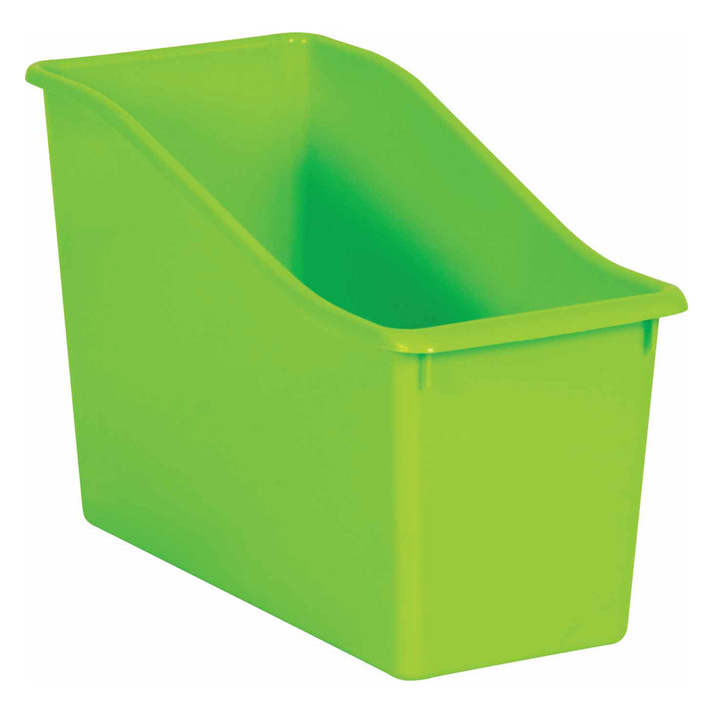 Lime Plastic Book Bin