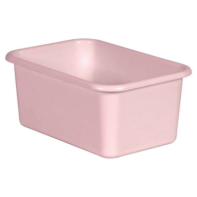 Blush Small Plastic Storage Bin