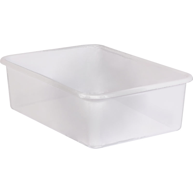 Large Plastic Storage Bin, Clear