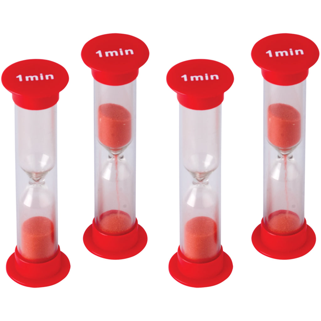 Small Sand Timer 1 Minute 4pk