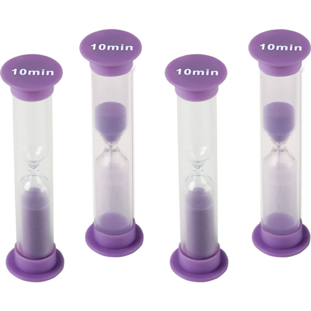 Small Sand Timers 10 Minute 4-pk