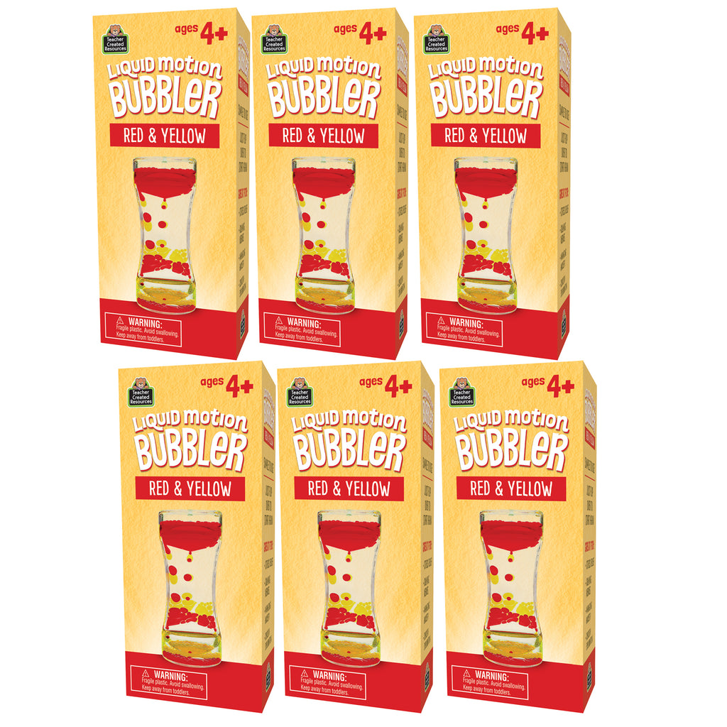 (6 Ea) Liquid Motion Bubblr Red-ylw