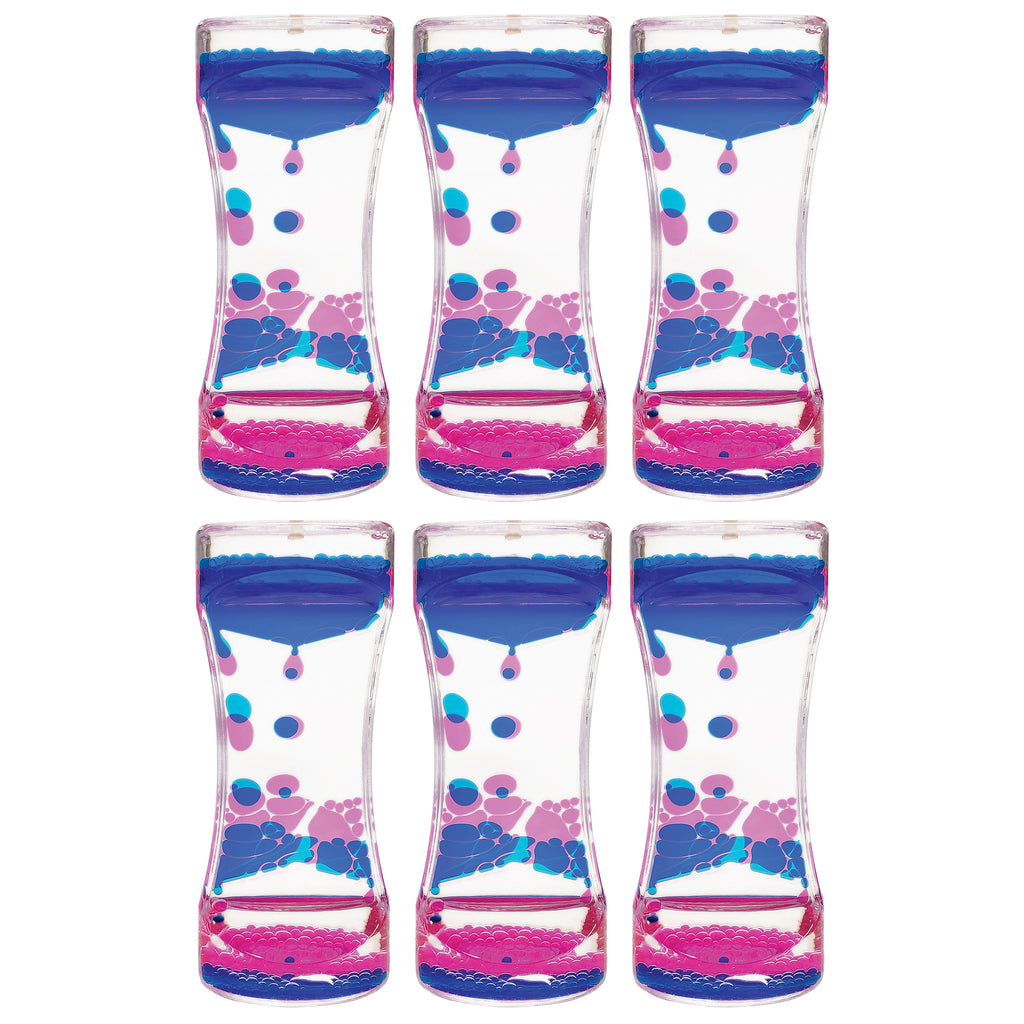 (6 Ea) Blue & Pink Liquid Motion Bubbler