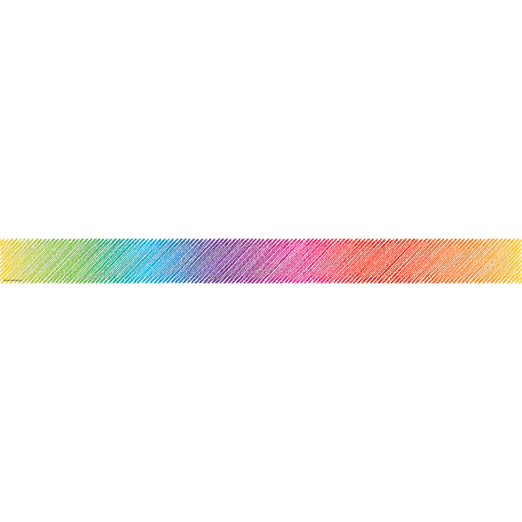 Colorful Scribble Straight Border