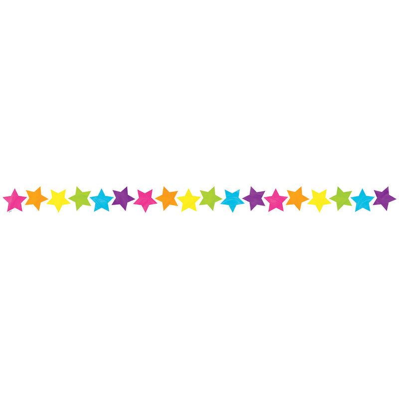 Brights 4Ever Stars Die-Cut Border Trim, 35 Feet