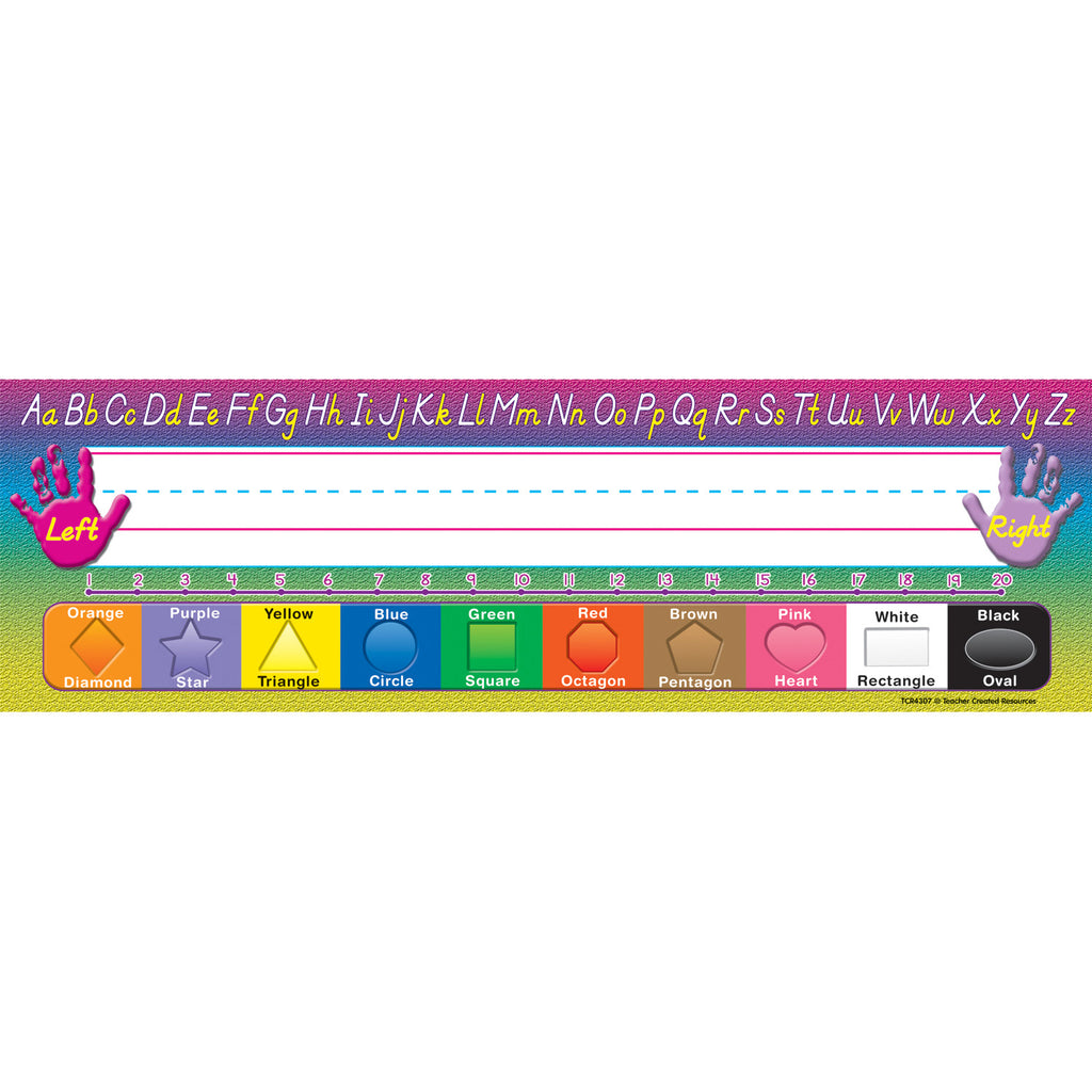 (6 Pk) Modern Printing 36 Per Pk Flat Name Plates 3.5x11.5