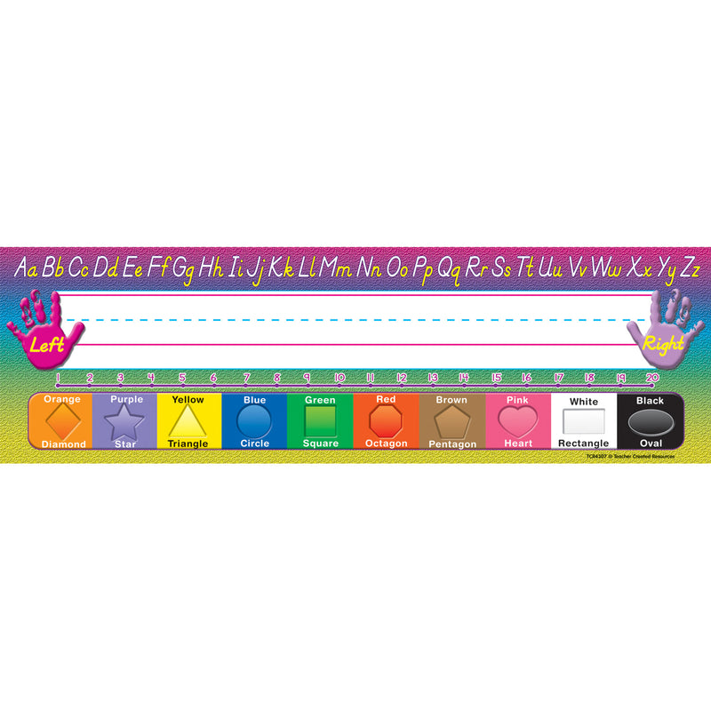 (6 Pk) Modern Printing 36 Per Pk Flat Name Plates 3.5x11.5