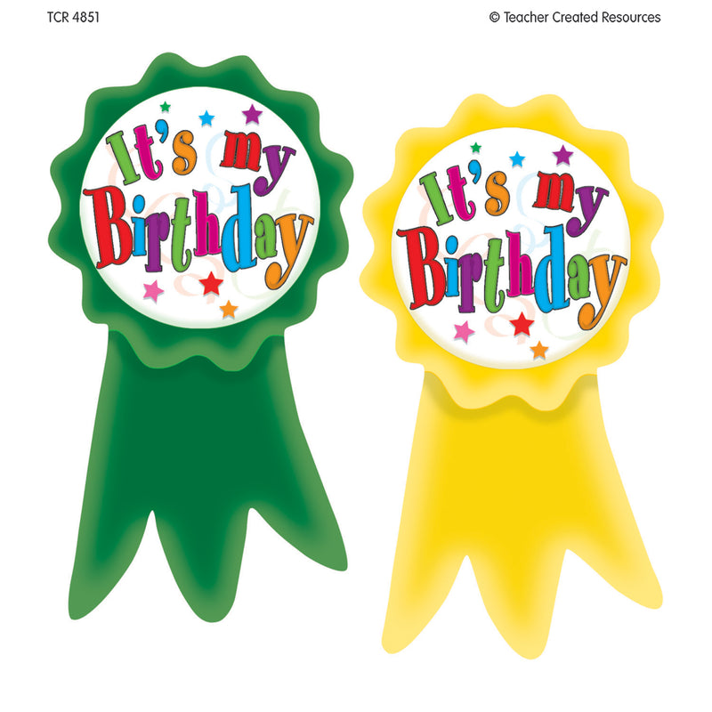 Birthday Ribbons Wear Em Badges
