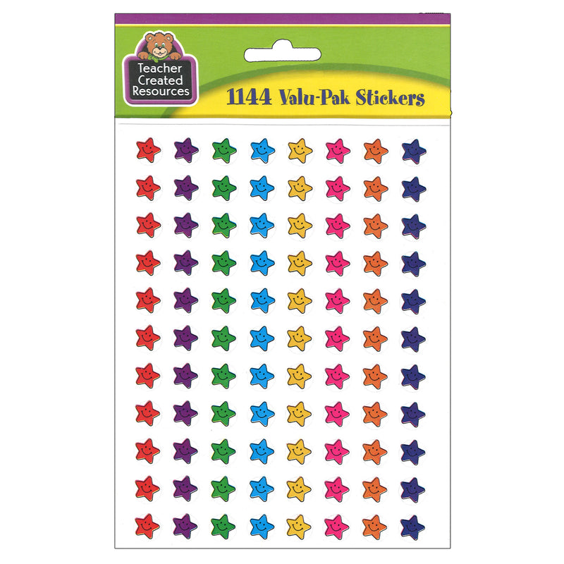 Smiley Stars Mini Stickers Valu-pak 1144-pk