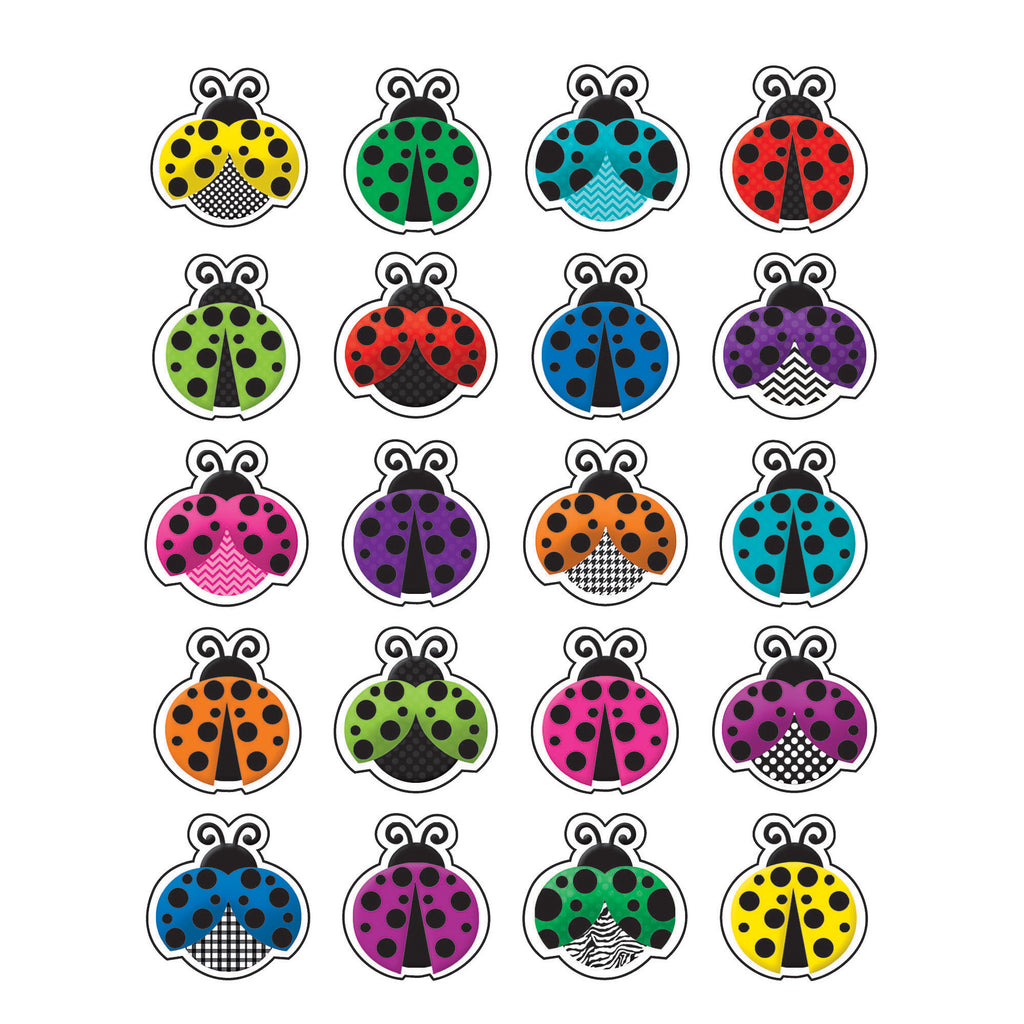 Colorful Ladybugs Stickers