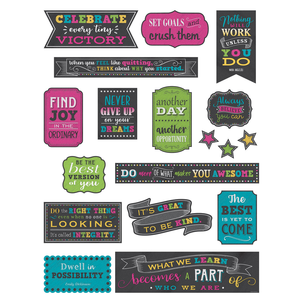 Positive Sayings Mini Bb St Chalkboard Brights