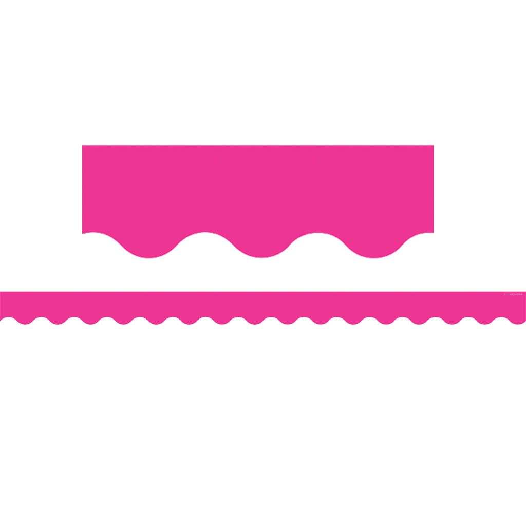 Hot Pink Scalloped Border Trim