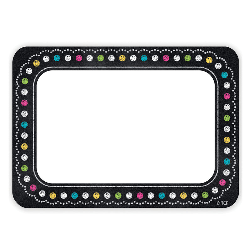 (6 Pk) Chalkboard Brights Name Tags