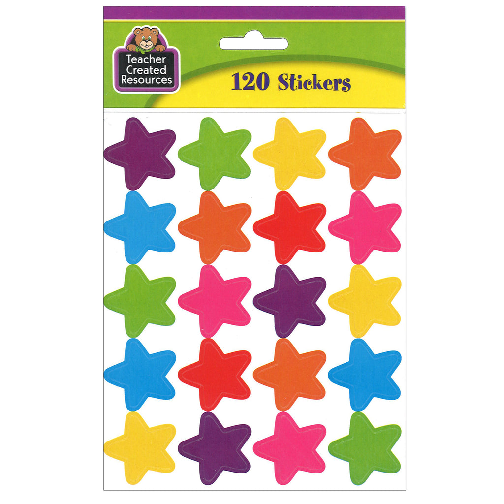 Bright Stars Stickers Die Cut Star Shape