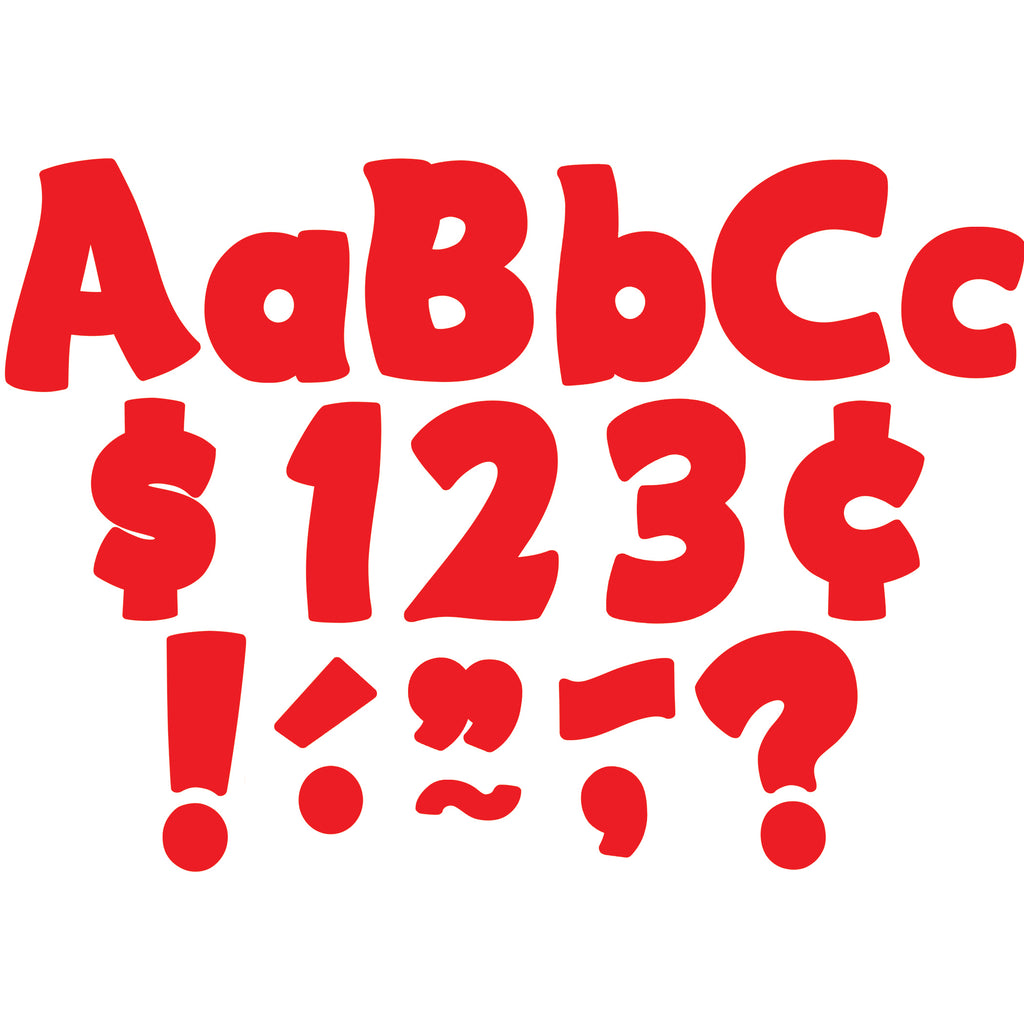 (3 Pk) Red Funtastic 4in Letters Combo Pk