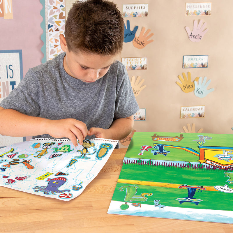 Pete The Cat Reusable Sticker Pad