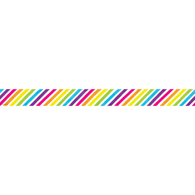 Brights 4Ever Stripes Straight Border Trim, 35 Feet